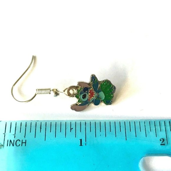 Vintage Disney Lilo & Stitch Earrings Disneyana Aulani Ohana Hawaii Charm - Picture 6 of 7